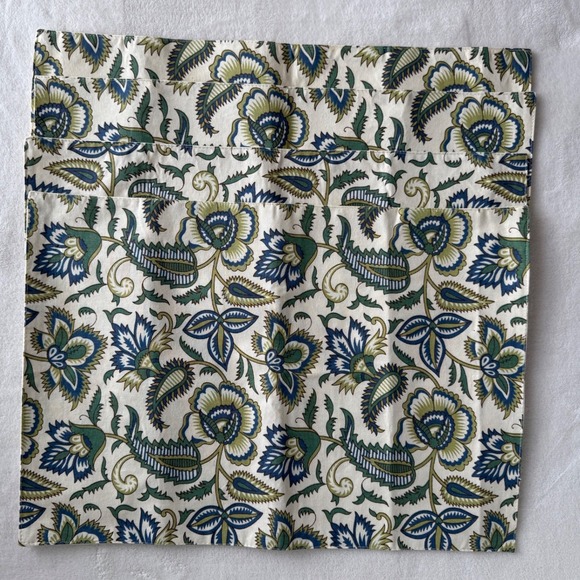 Pier‎ 1 Import Set of 4 Placemats Paisley Blooms 13x19 Blue Green Summer Spring - Picture 6 of 6
